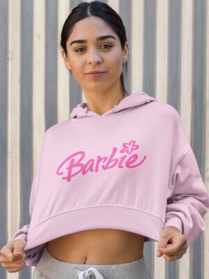 Barbie crop hoodie