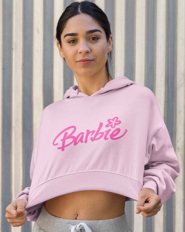 Barbie crop hoodie