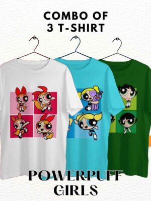 Powerpuff Girls: Combo of 3 Women T-shirts